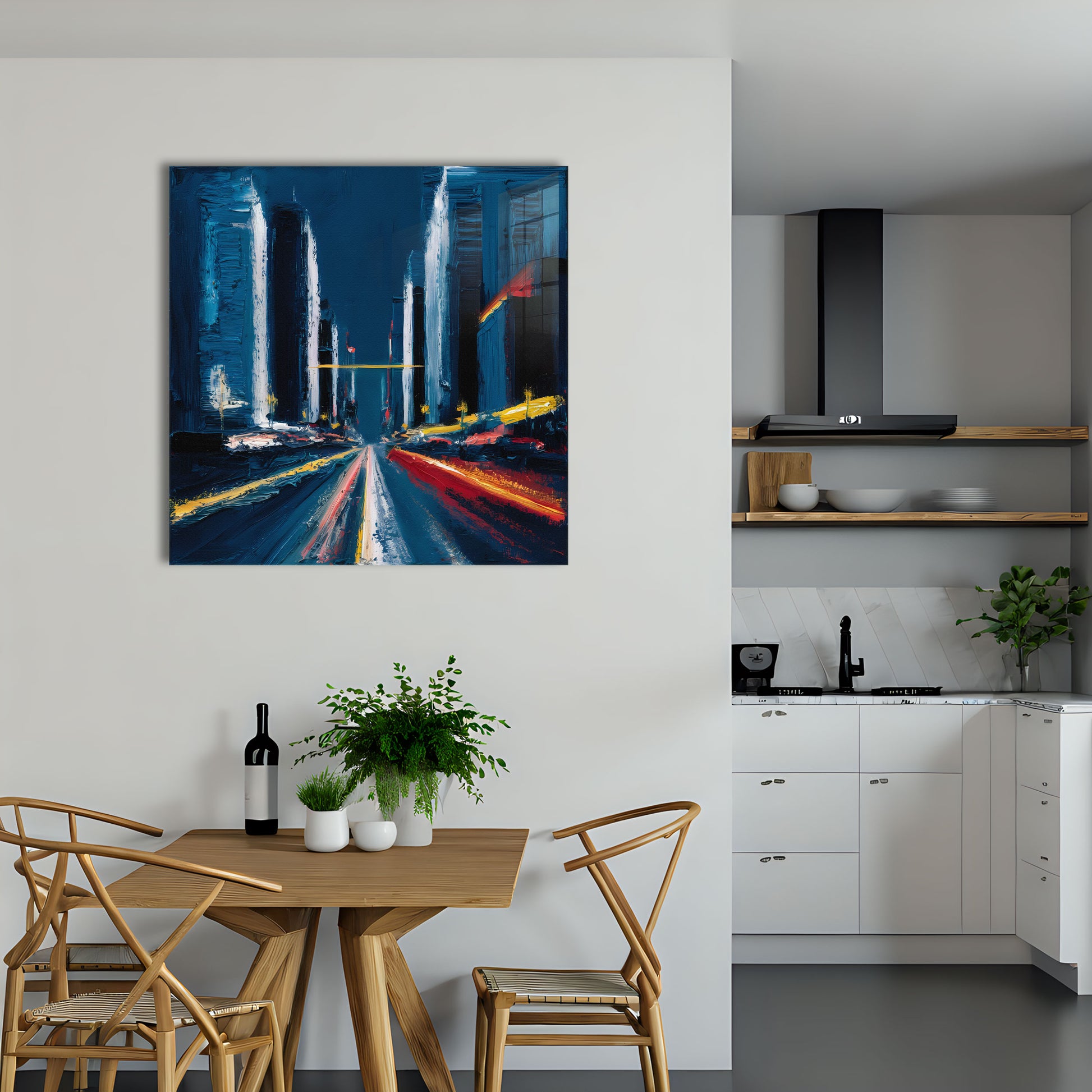 80's Nostalgia is an original and exclusive contemporary urban abstract art luxury artwork print, it's 12-colour Giclée printed, then hand mounted on to a luxury 10mm thick, high gloss acrylic panel with crystal clear diamond polished edges. On the back is an invisible floating subframe, giving a very modern and contemporary look that creates a dramatic focal point. Image 5.