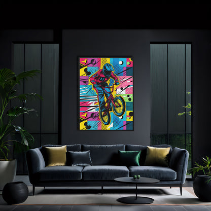 Air is an original and exclusive contemporary pop art, luxury artwork print. It's Giclée printed on to a finely textured 400gsm artist-grade cotton canvas and stretched over 38mm solid wood artist stretcher bars. Image 2.