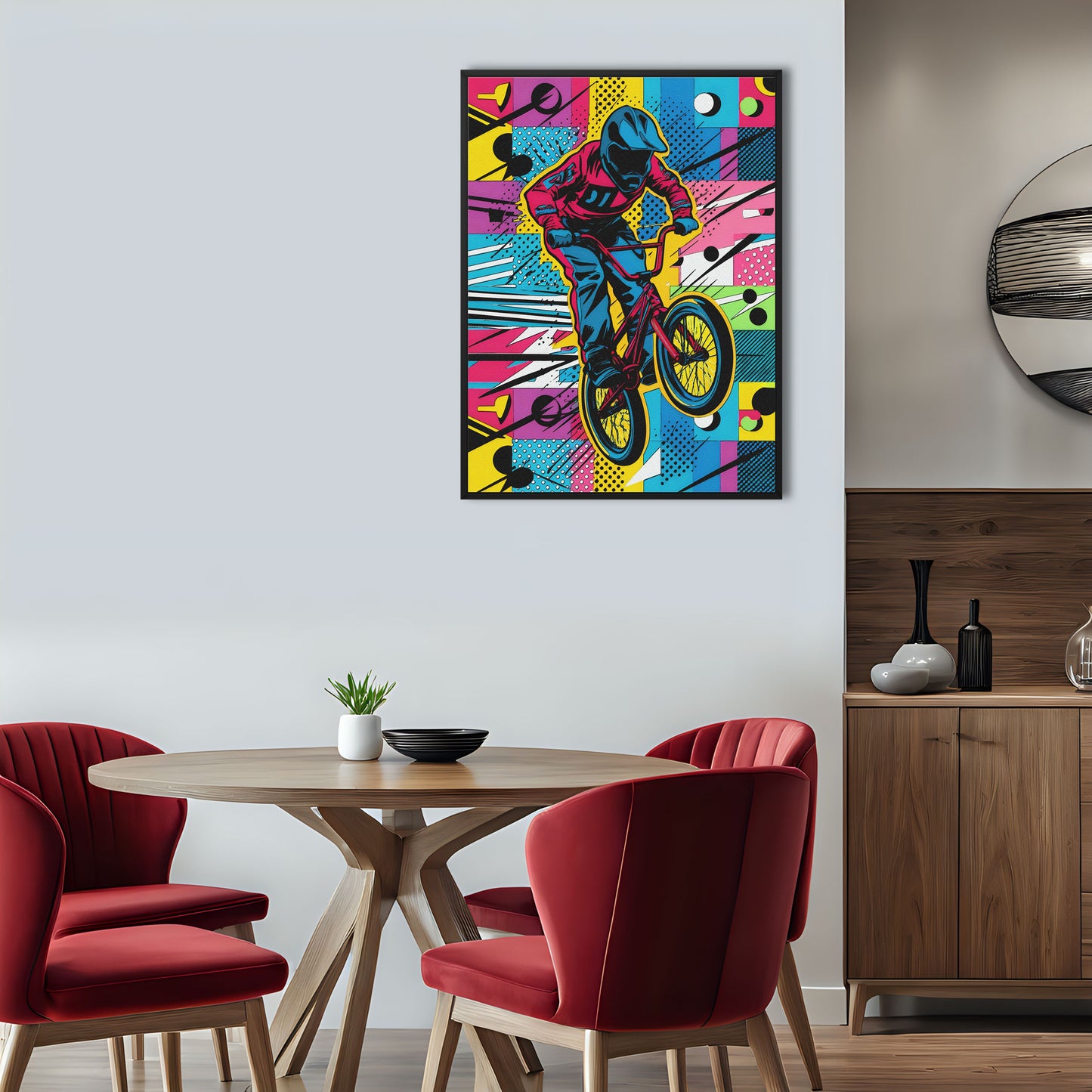Air is an original and exclusive contemporary pop art, luxury artwork print. It's Giclée printed on to a finely textured 400gsm artist-grade cotton canvas and stretched over 38mm solid wood artist stretcher bars. Image 4.