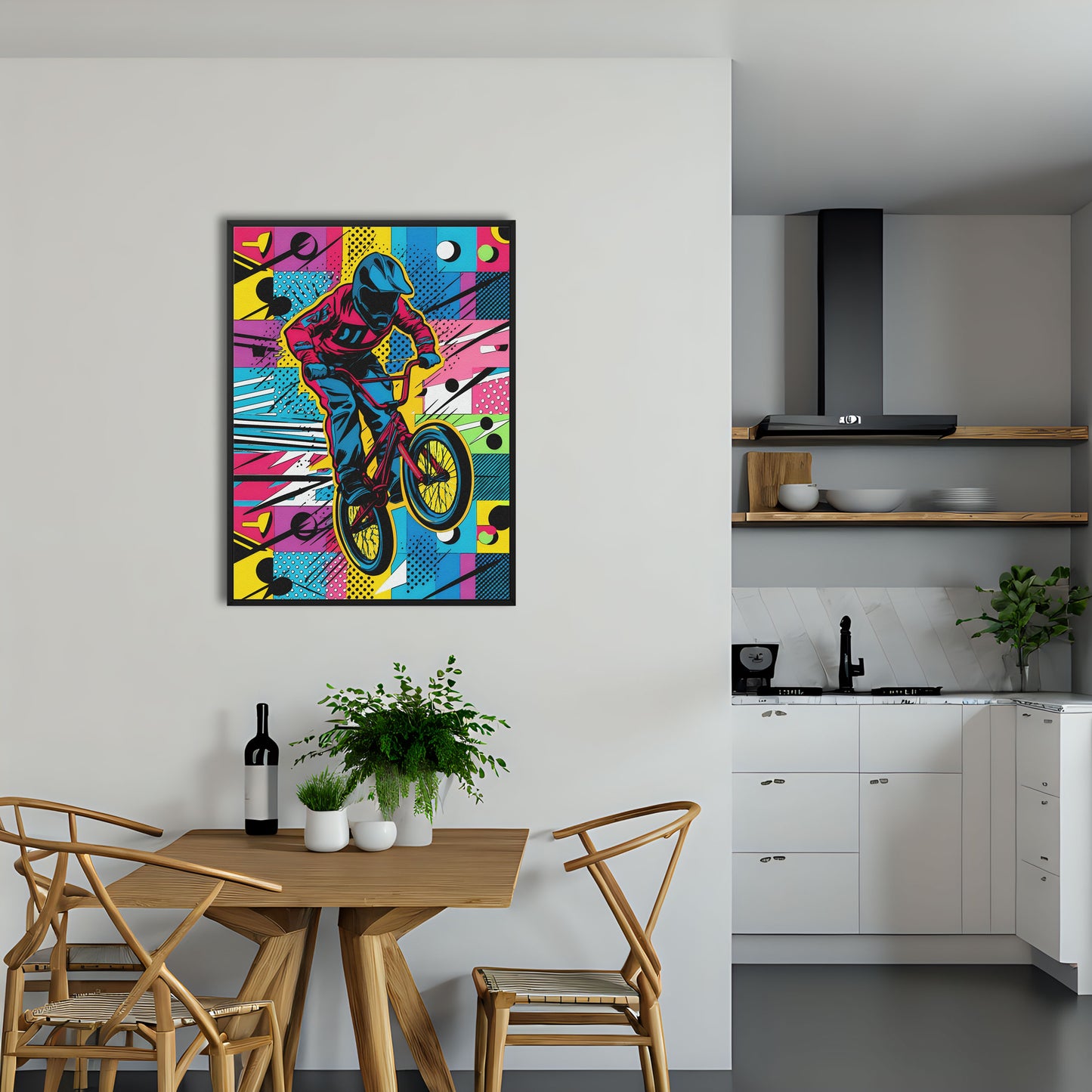 Air is an original and exclusive contemporary pop art, luxury artwork print. It's Giclée printed on to a finely textured 400gsm artist-grade cotton canvas and stretched over 38mm solid wood artist stretcher bars. Image 5.